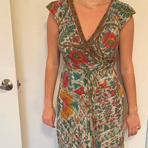 John & Mackie Rihanna Tree of Life Tapestry Maxi Dress